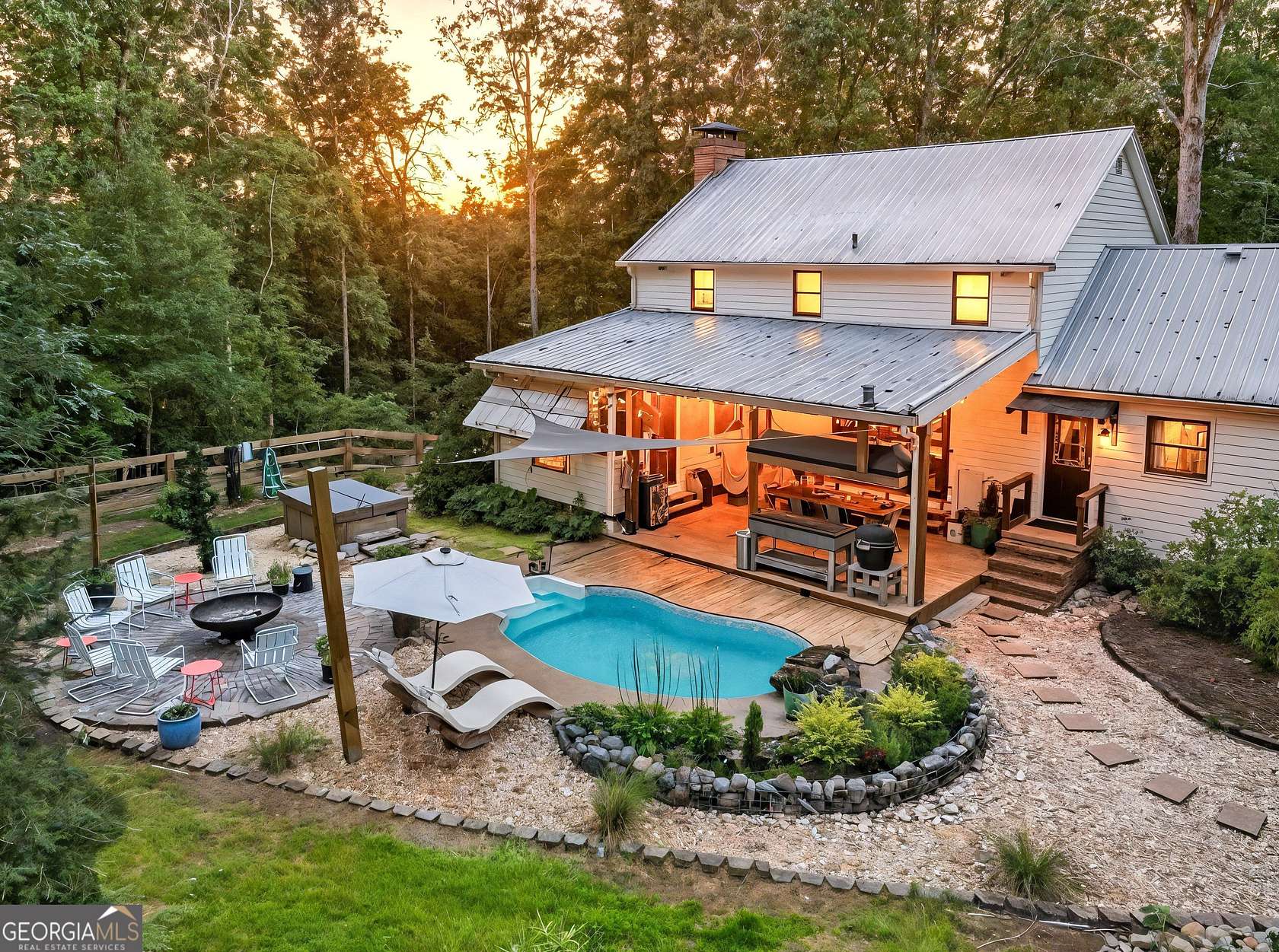 11.4 Acres of Land with Home for Sale in Dahlonega, Georgia