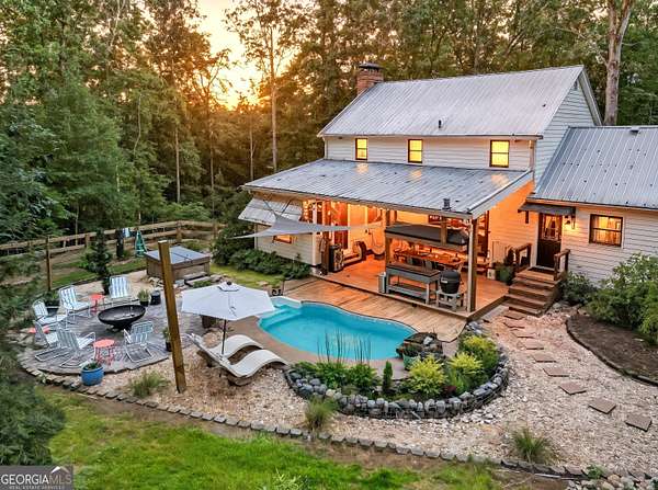 11.4 Acres of Land with Home for Sale in Dahlonega, Georgia