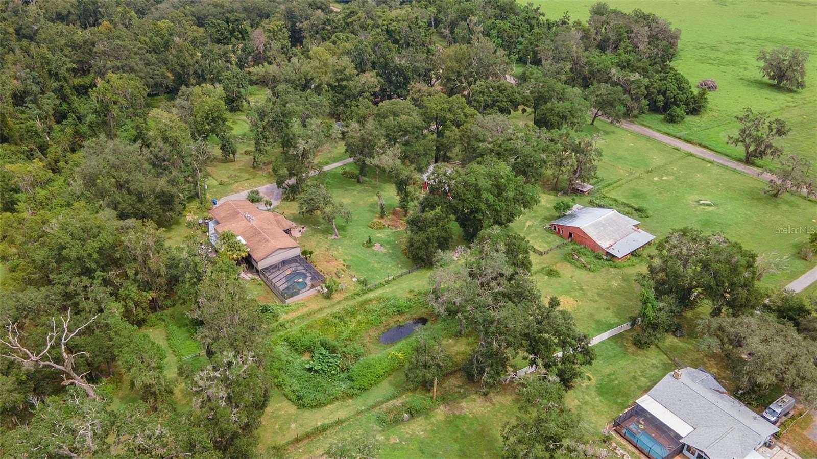 10.3 Acres of Land with Home for Sale in Brooksville, Florida