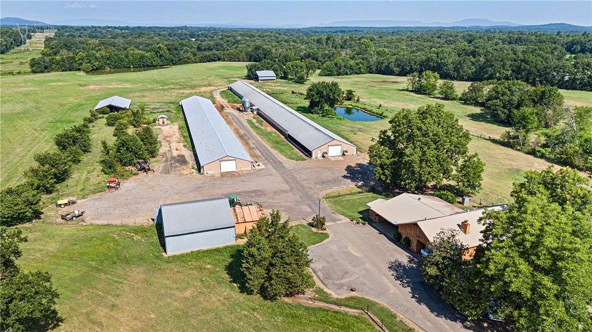 44 Acres of Agricultural Land with Home for Sale in Ola, Arkansas