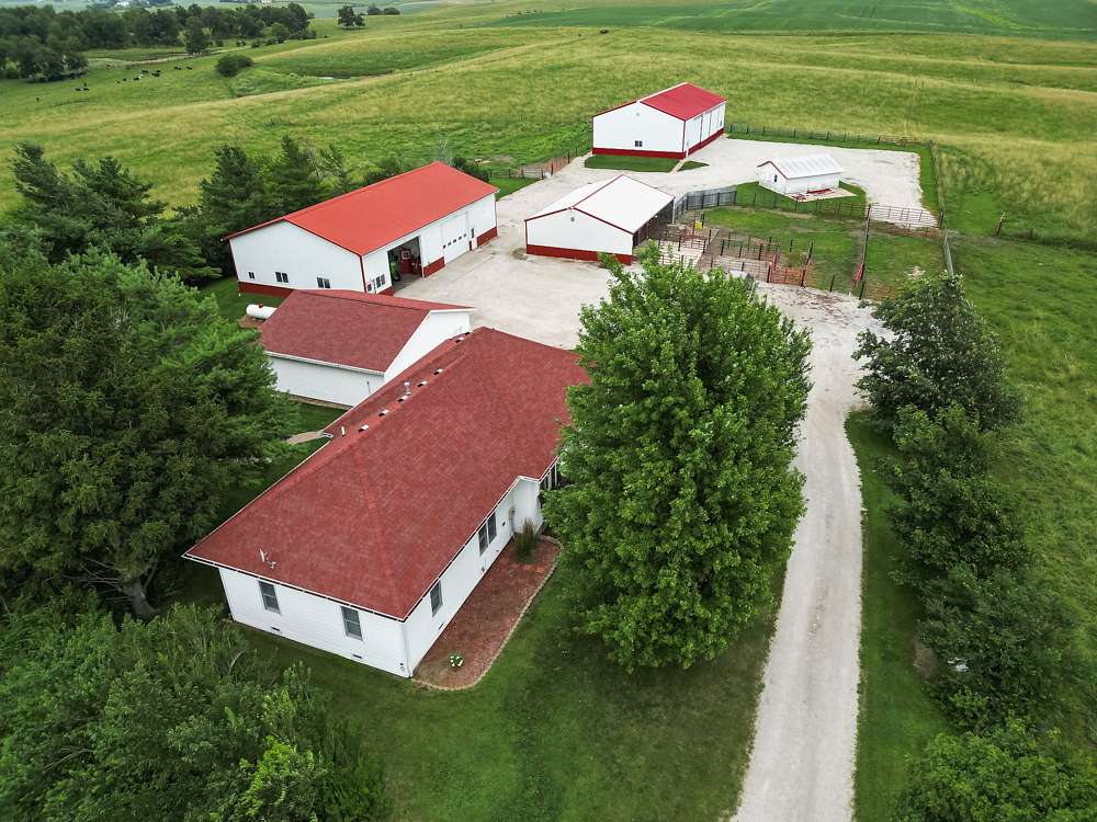 38.5 Acres of Agricultural Land with Home for Sale in Creston, Iowa