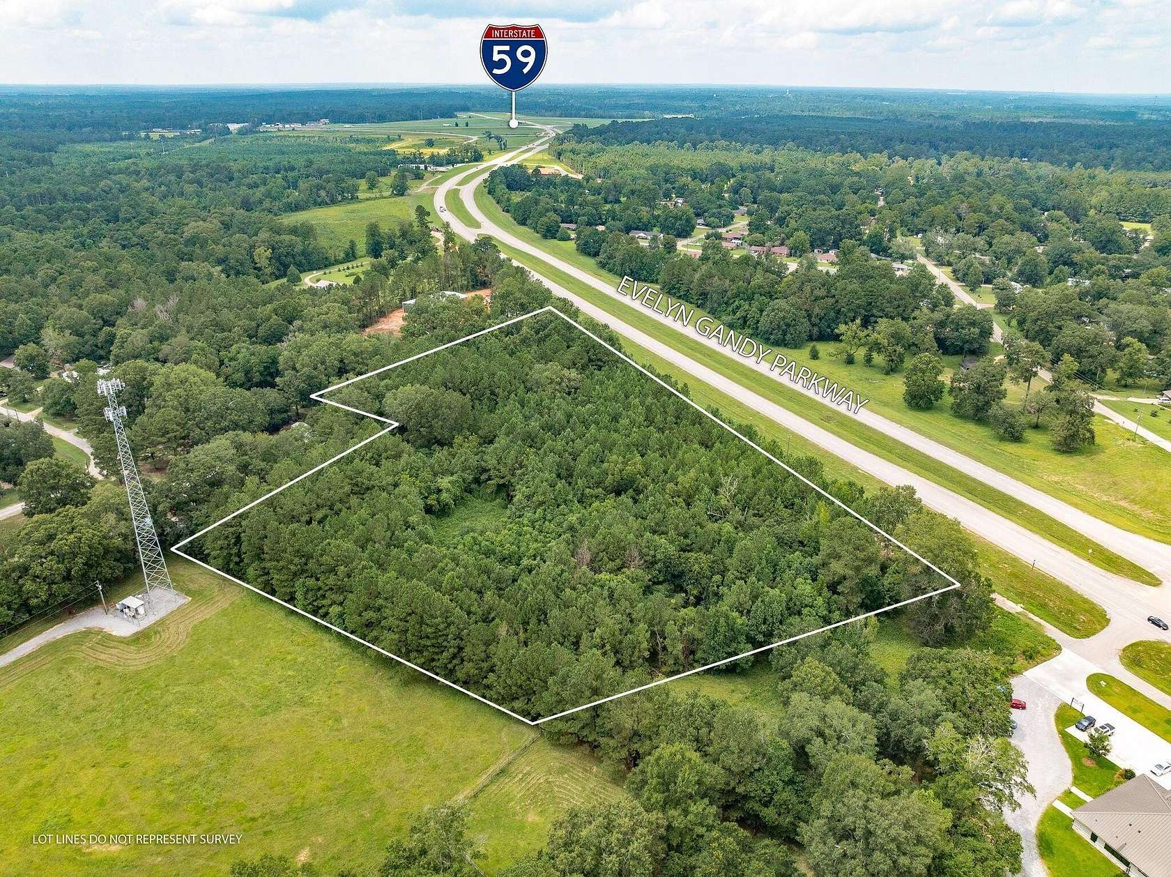 7.62 Acres of Land for Sale in Hattiesburg, Mississippi