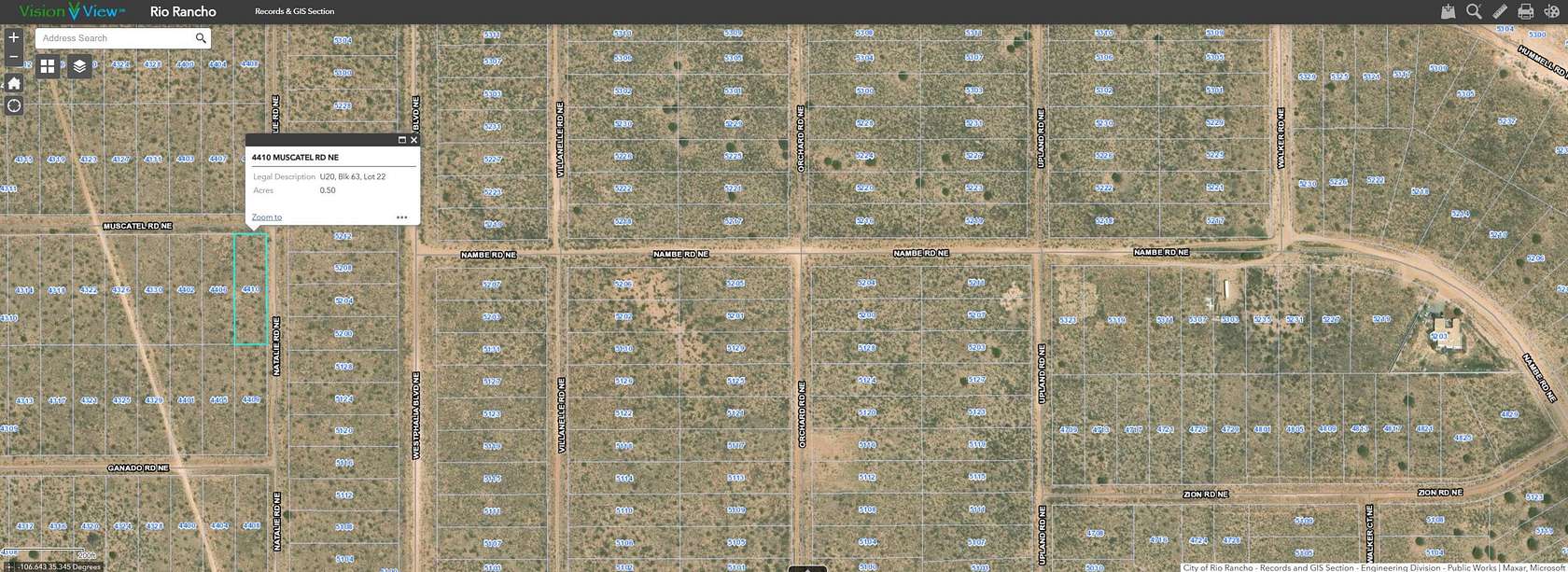 0.5 Acres of Land for Sale in Rio Rancho, New Mexico