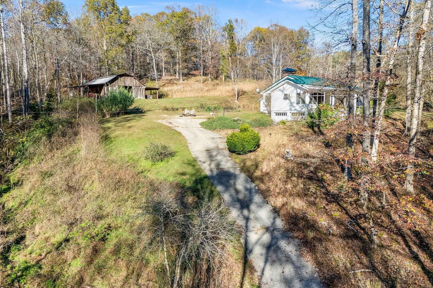 19 Acres of Land with Home for Sale in Lawrenceburg, Tennessee