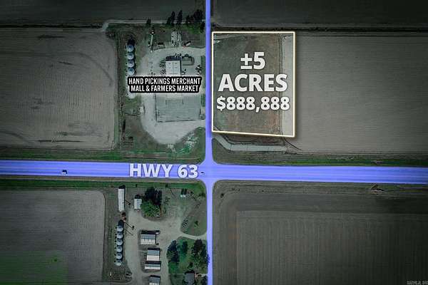 5 Acres of Commercial Land for Sale in Hoxie, Arkansas
