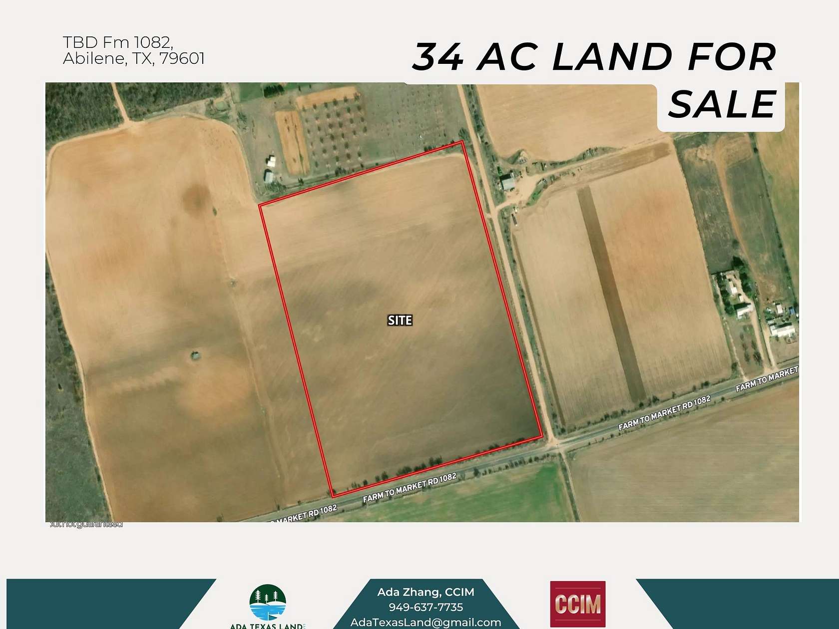 34 Acres of Commercial Land for Sale in Abilene, Texas