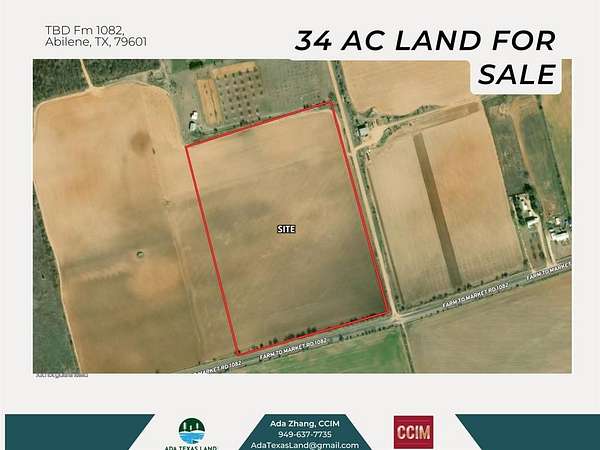 34 Acres of Commercial Land for Sale in Abilene, Texas