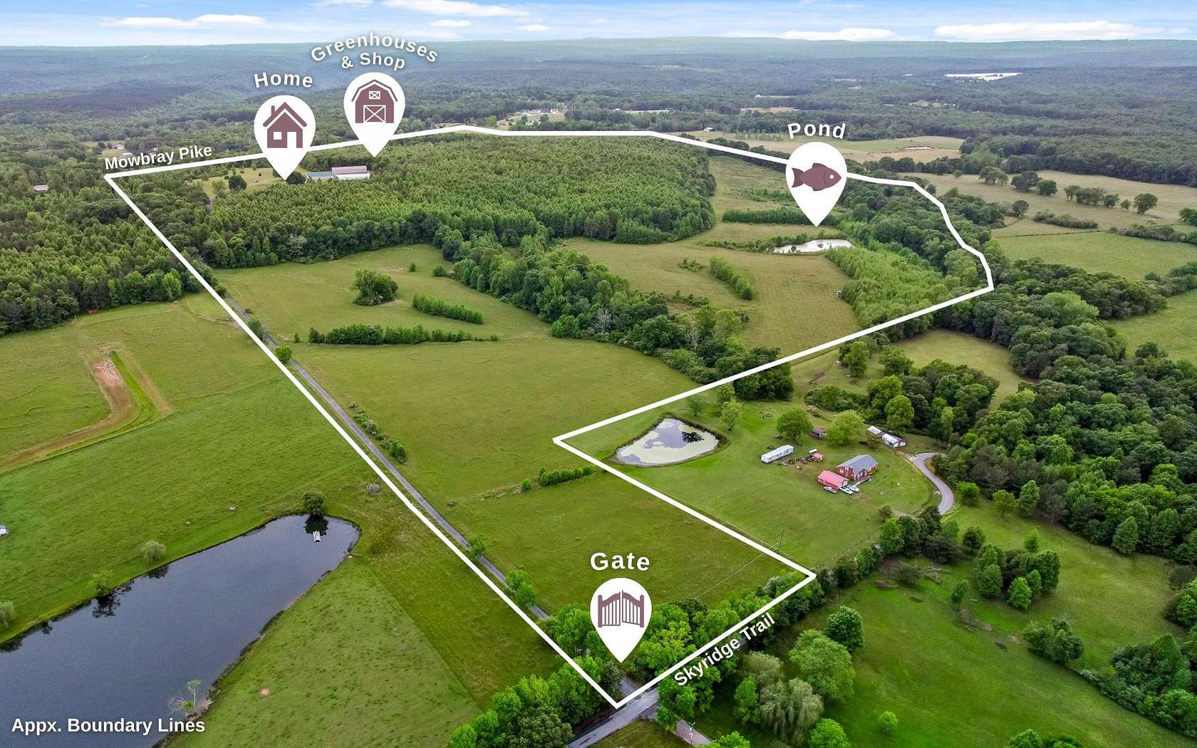 157 Acres of Land with Home for Sale in Soddy-Daisy, Tennessee