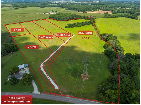 21.6 Acres of Recreational & Residential Land for Sale in Decherd, Tennessee