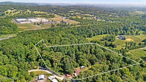 5.39 Acres of Residential Land with Home for Sale in Knoxville, Tennessee