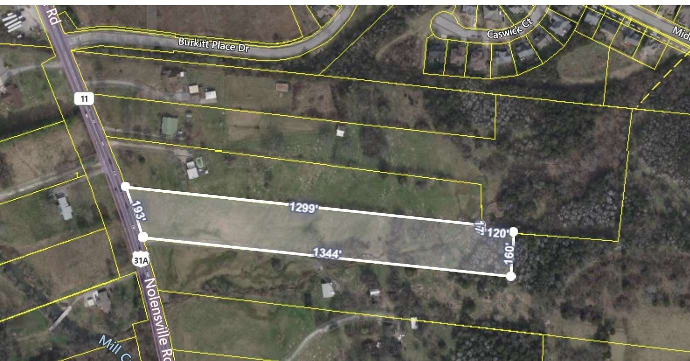 5 Acres of Commercial Land for Sale in Nolensville, Tennessee