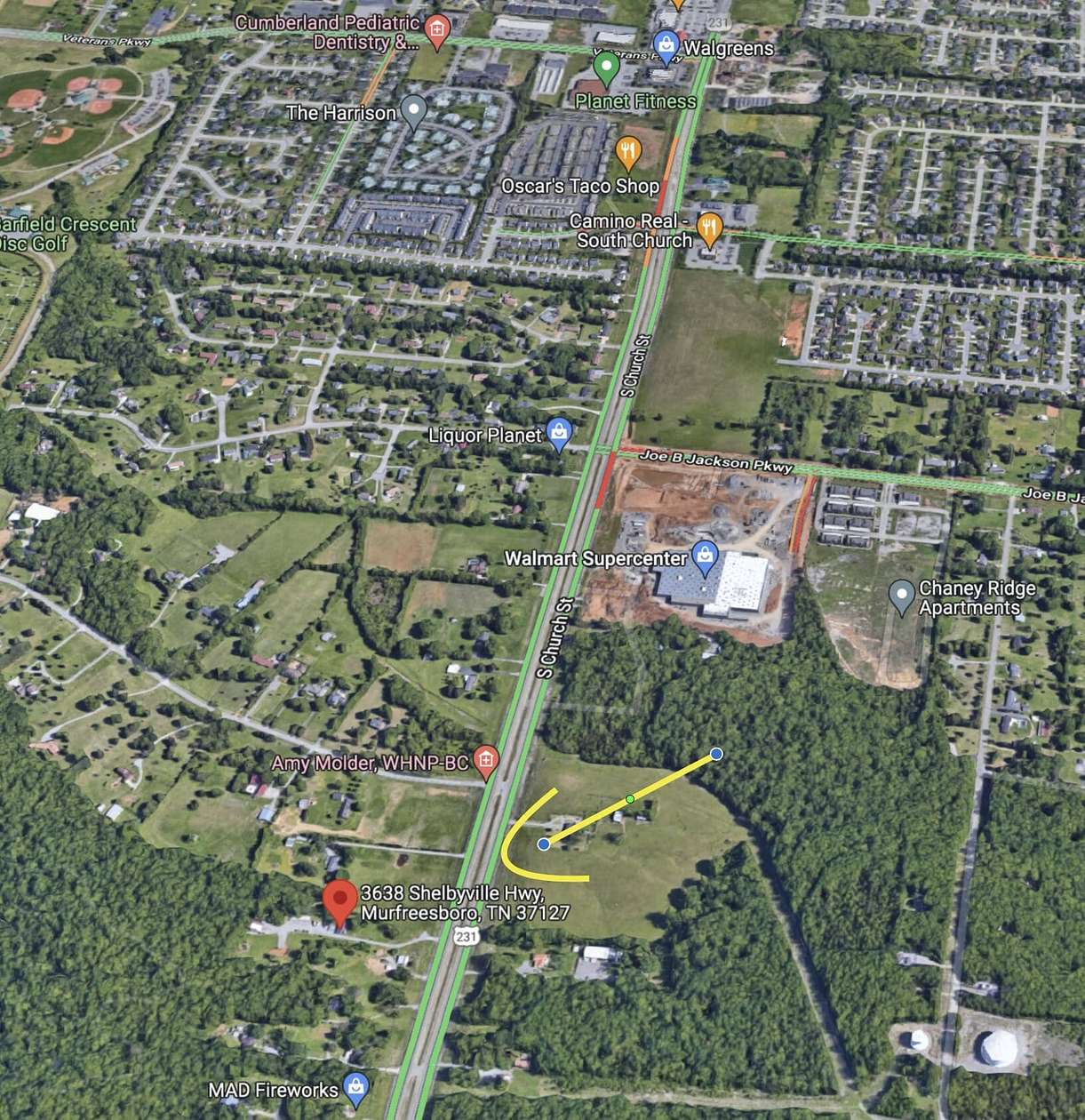 2.9 Acres of Mixed-Use Land for Sale in Murfreesboro, Tennessee