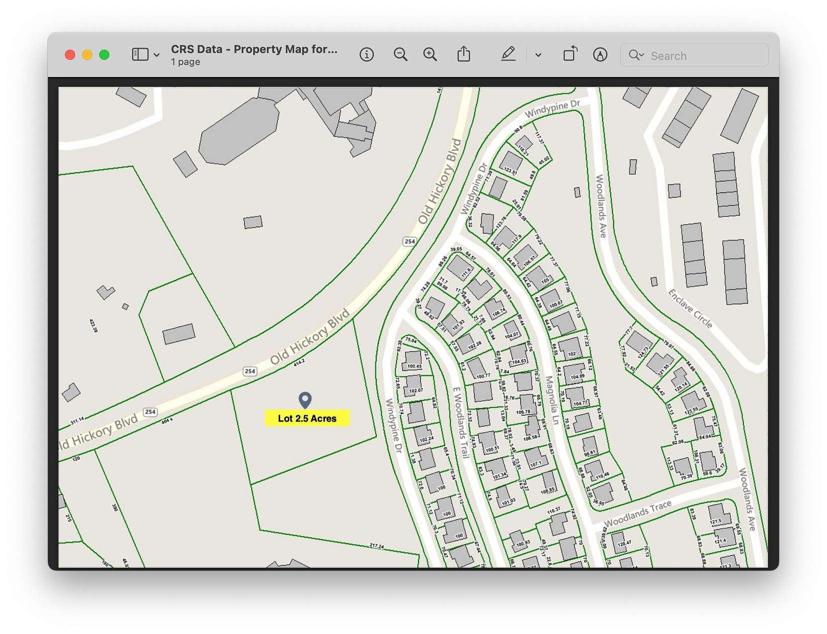 2.54 Acres of Residential Land for Sale in Nashville, Tennessee