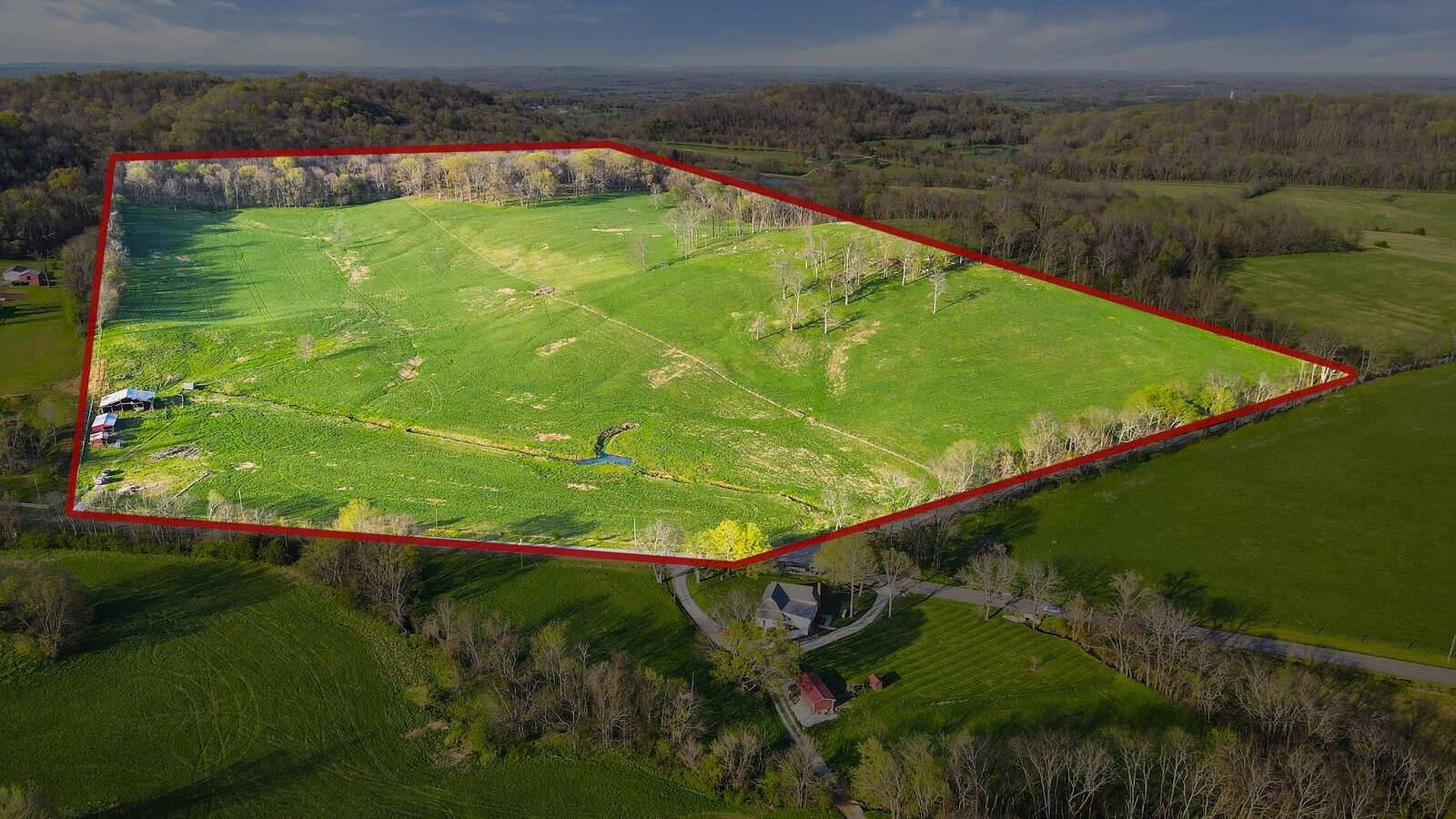 59.9 Acres of Recreational Land & Farm for Sale in Culleoka, Tennessee
