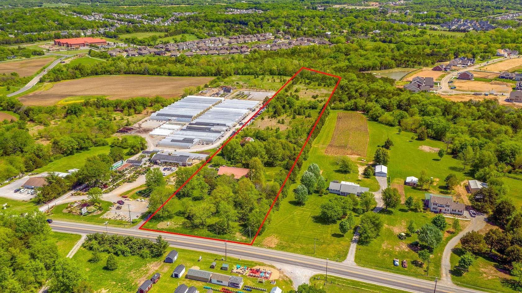 10.6 Acres of Improved Commercial Land for Sale in Nolensville, Tennessee