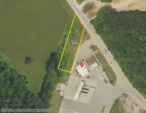 0.9 Acres of Commercial Land for Sale in Cross Plains, Tennessee