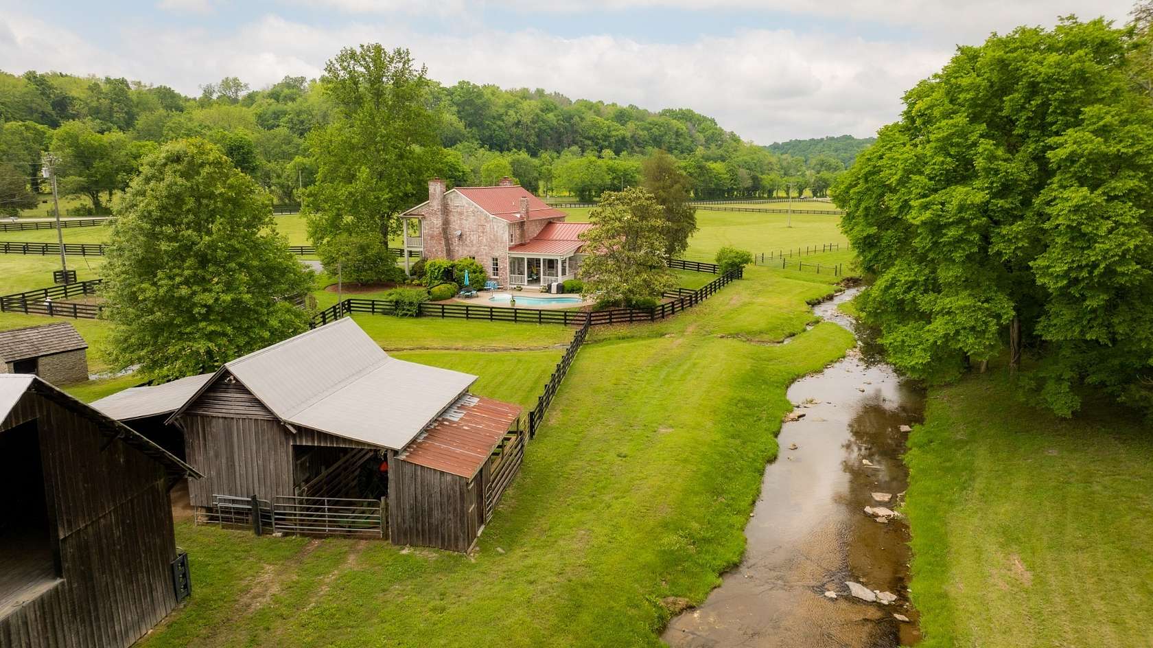 24.7 Acres of Agricultural Land with Home for Sale in Franklin, Tennessee