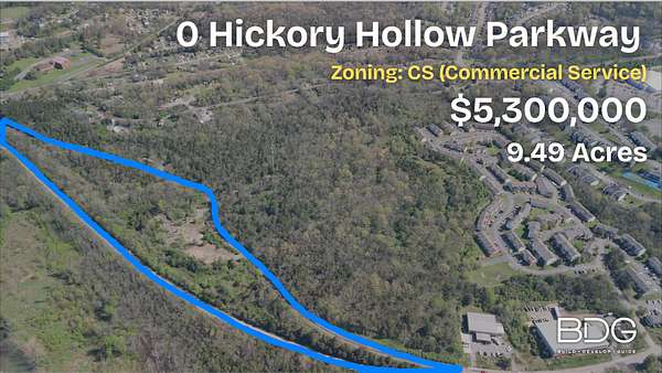 9.49 Acres of Mixed-Use Land for Sale in Antioch, Tennessee