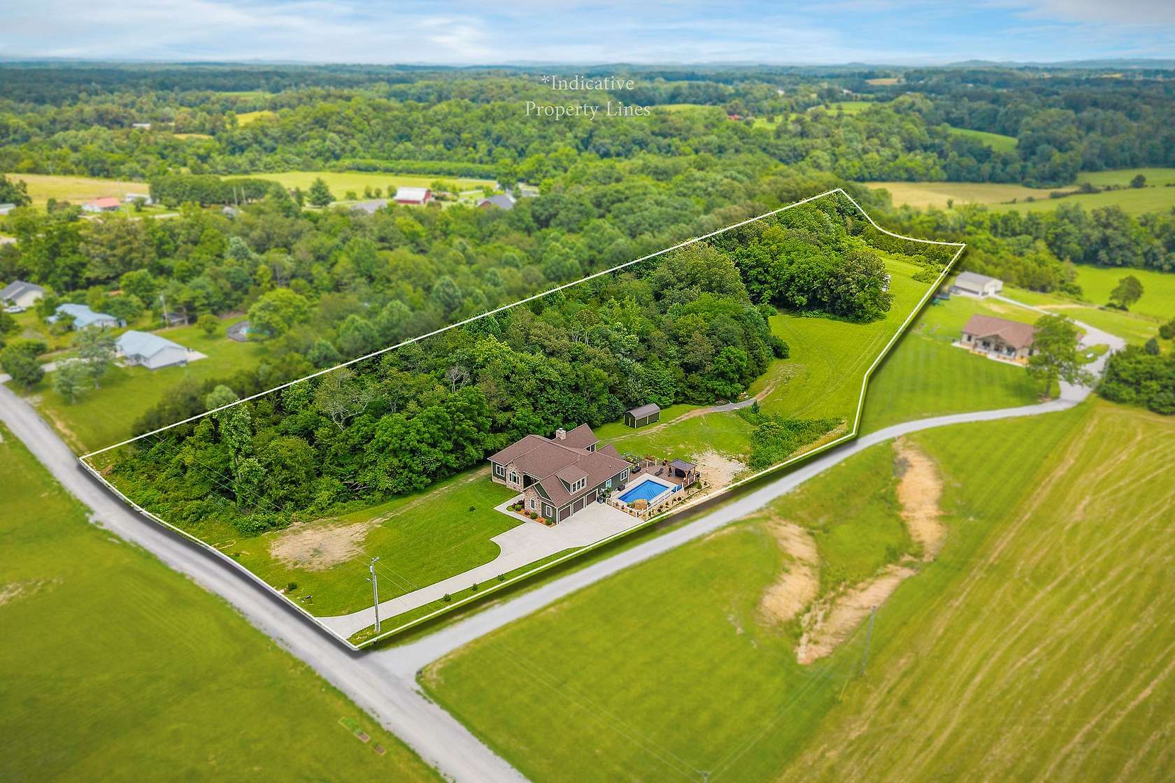 11.4 Acres of Land with Home for Sale in Cookeville, Tennessee