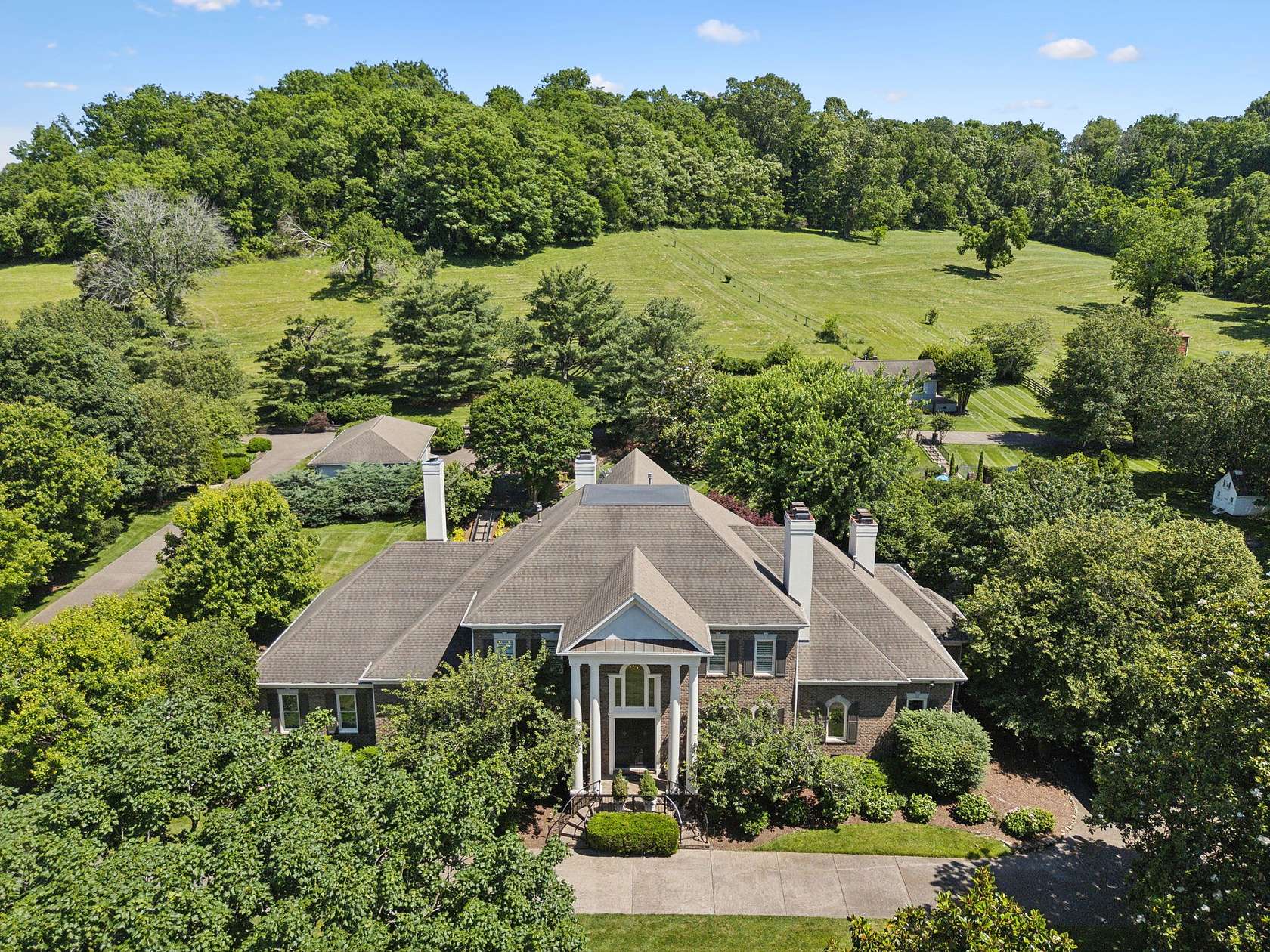 53.8 Acres of Agricultural Land with Home for Sale in Thompson's Station, Tennessee