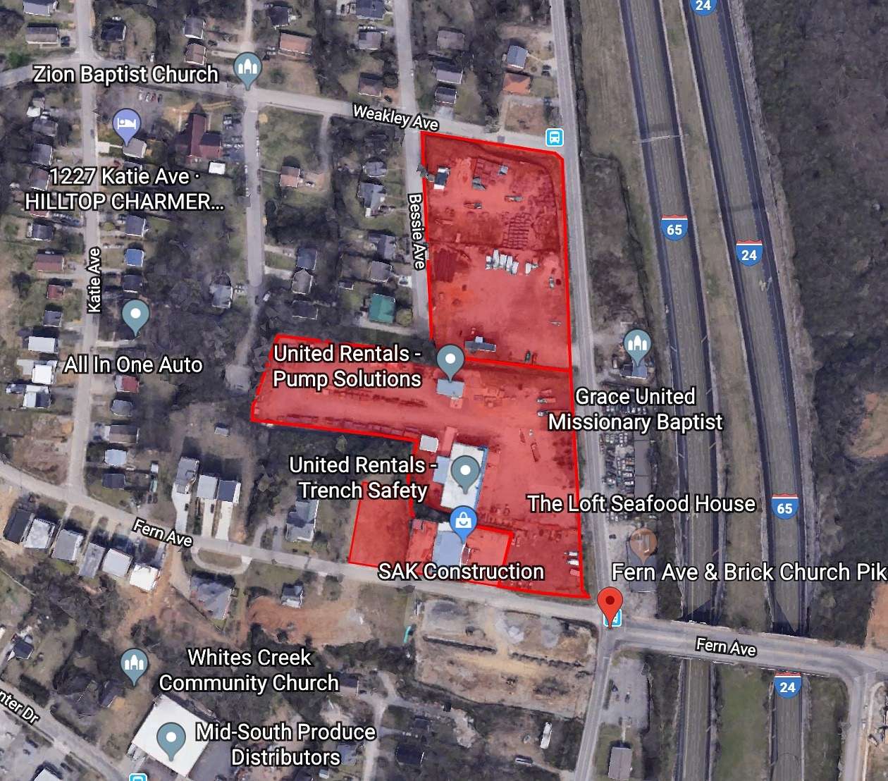 4.4 Acres of Mixed-Use Land for Sale in Nashville, Tennessee