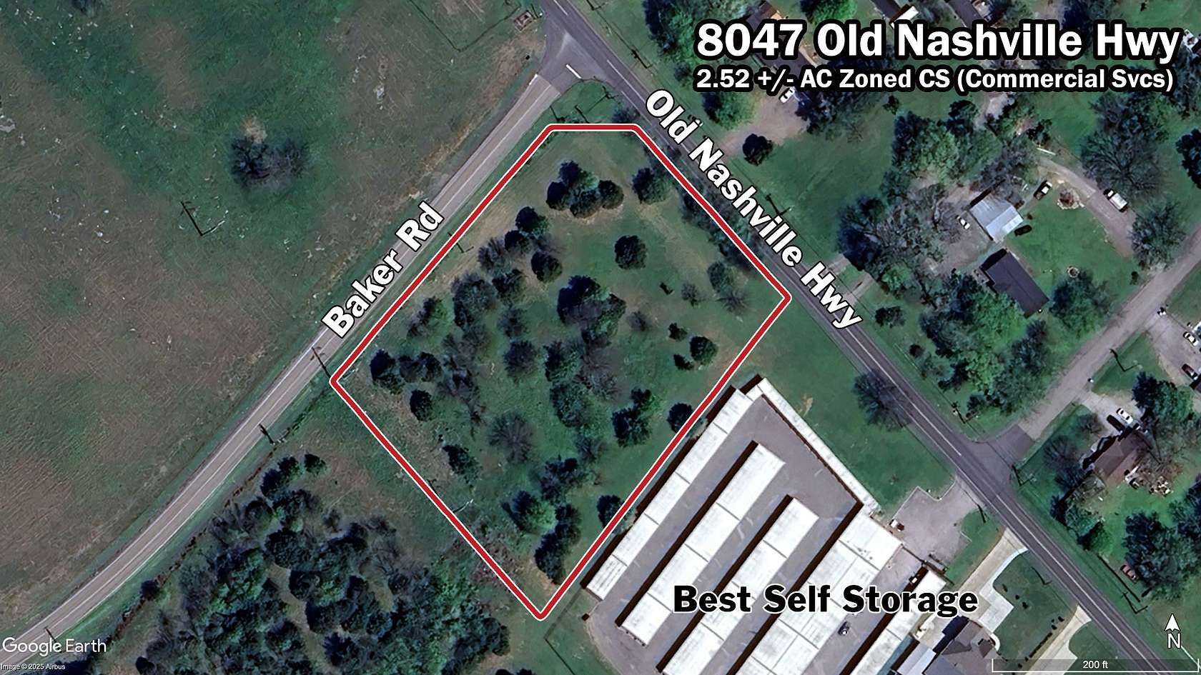 2.52 Acres of Commercial Land for Sale in Murfreesboro, Tennessee