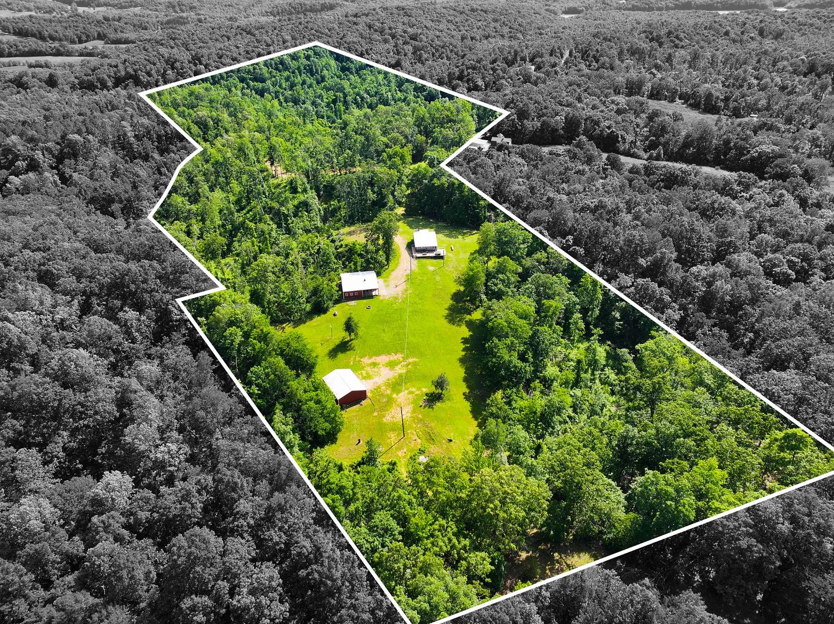41.3 Acres of Agricultural Land with Home for Sale in Dover, Tennessee
