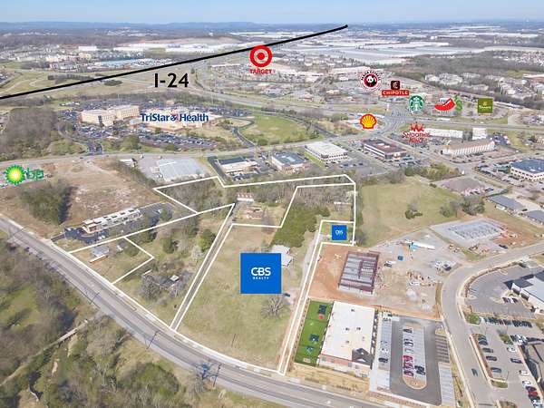 4.1 Acres of Improved Mixed-Use Land for Sale in Smyrna, Tennessee
