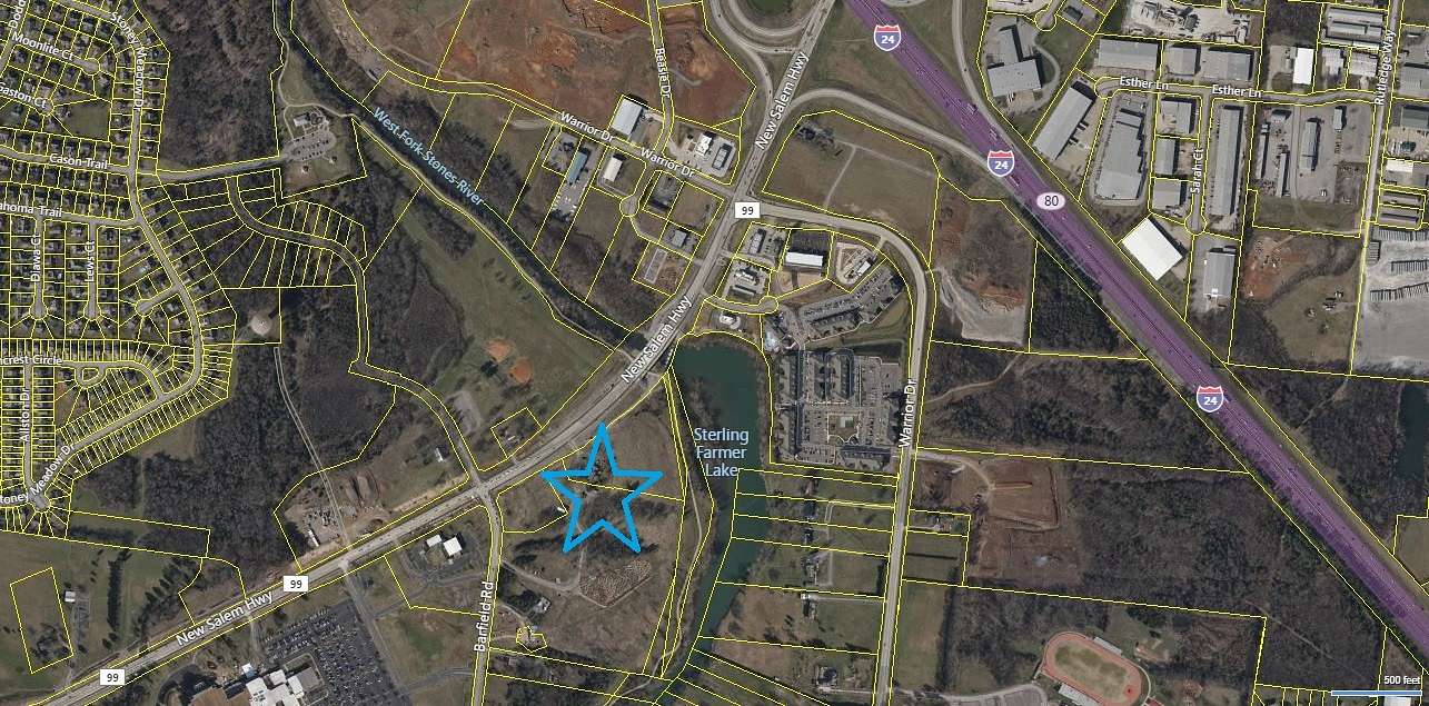 26.6 Acres of Commercial Land for Sale in Murfreesboro, Tennessee