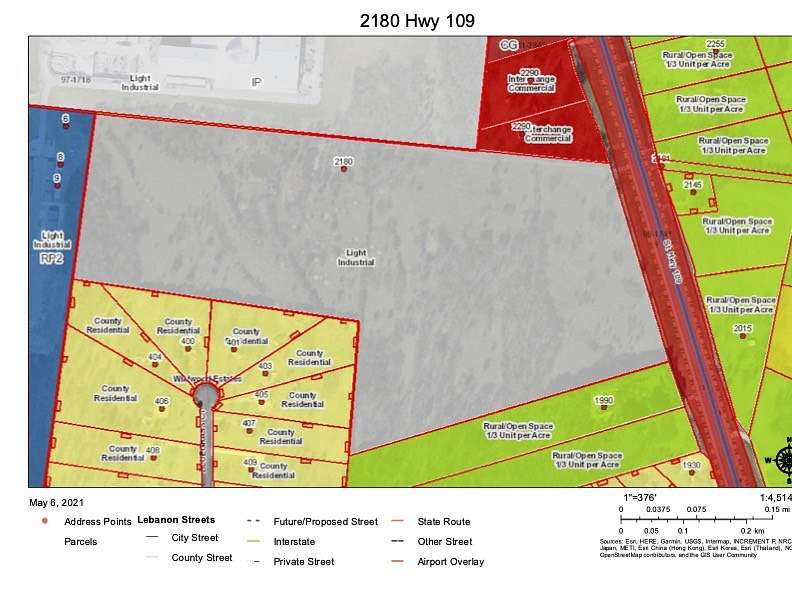 50.8 Acres of Land for Sale in Lebanon, Tennessee