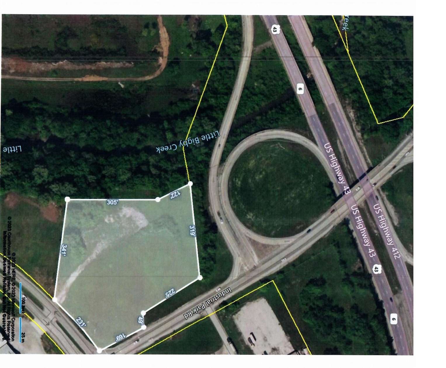 4.5 Acres of Commercial Land for Sale in Columbia, Tennessee