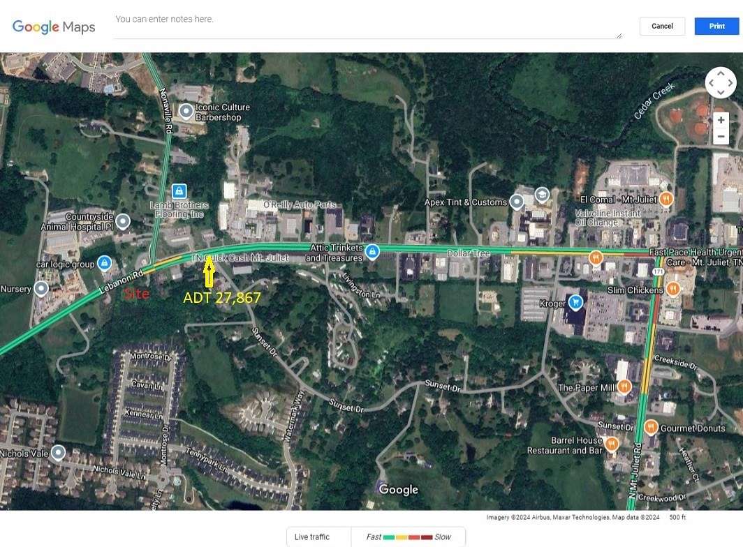 4 Acres of Commercial Land for Sale in Mount Juliet, Tennessee