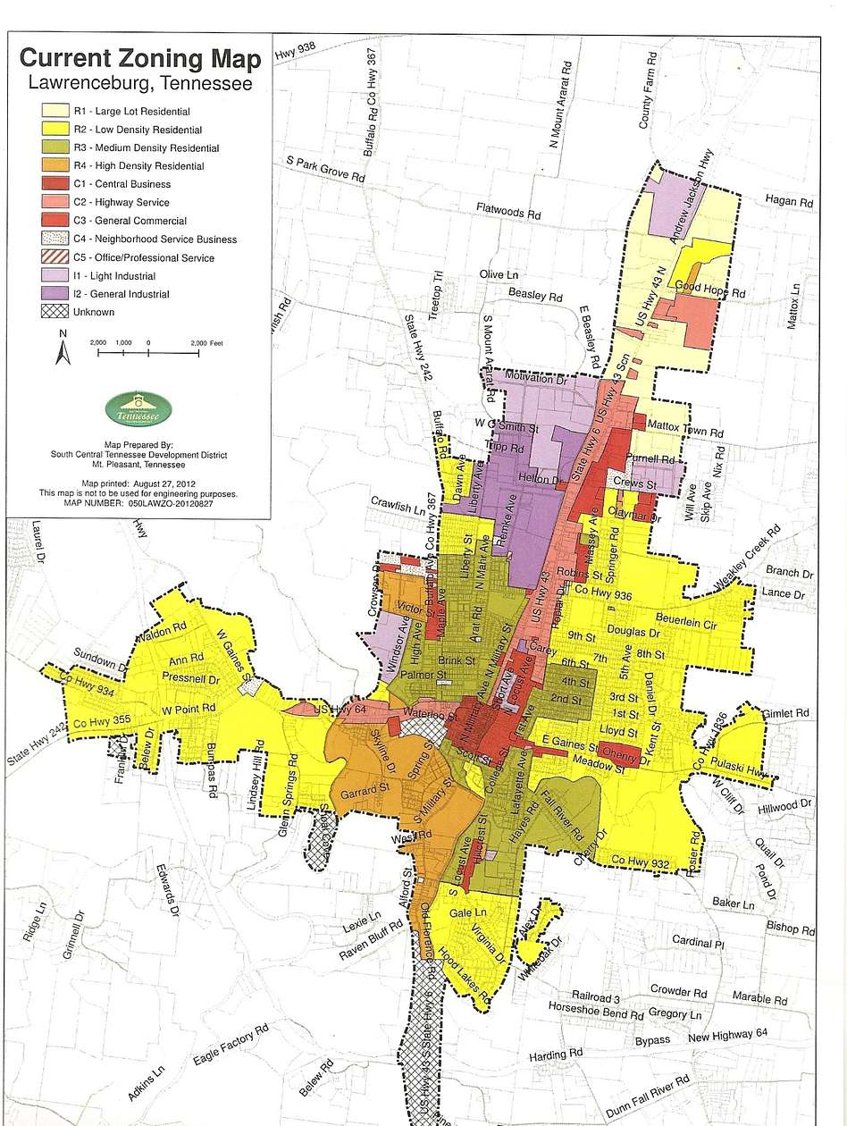 0.49 Acres of Commercial Land for Sale in Lawrenceburg, Tennessee
