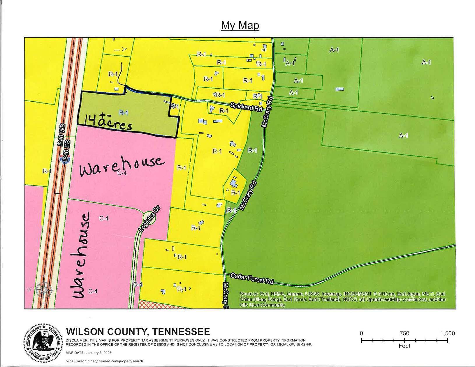 14 Acres of Commercial Land for Sale in Lebanon, Tennessee