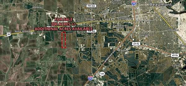 200 Acres of Agricultural & Residential Land for Sale in Beaumont, Texas