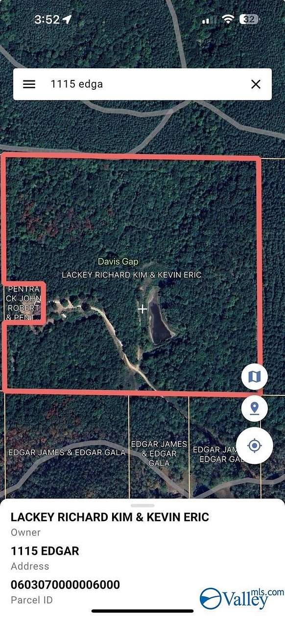 39 Acres of Land for Sale in Glencoe, Alabama