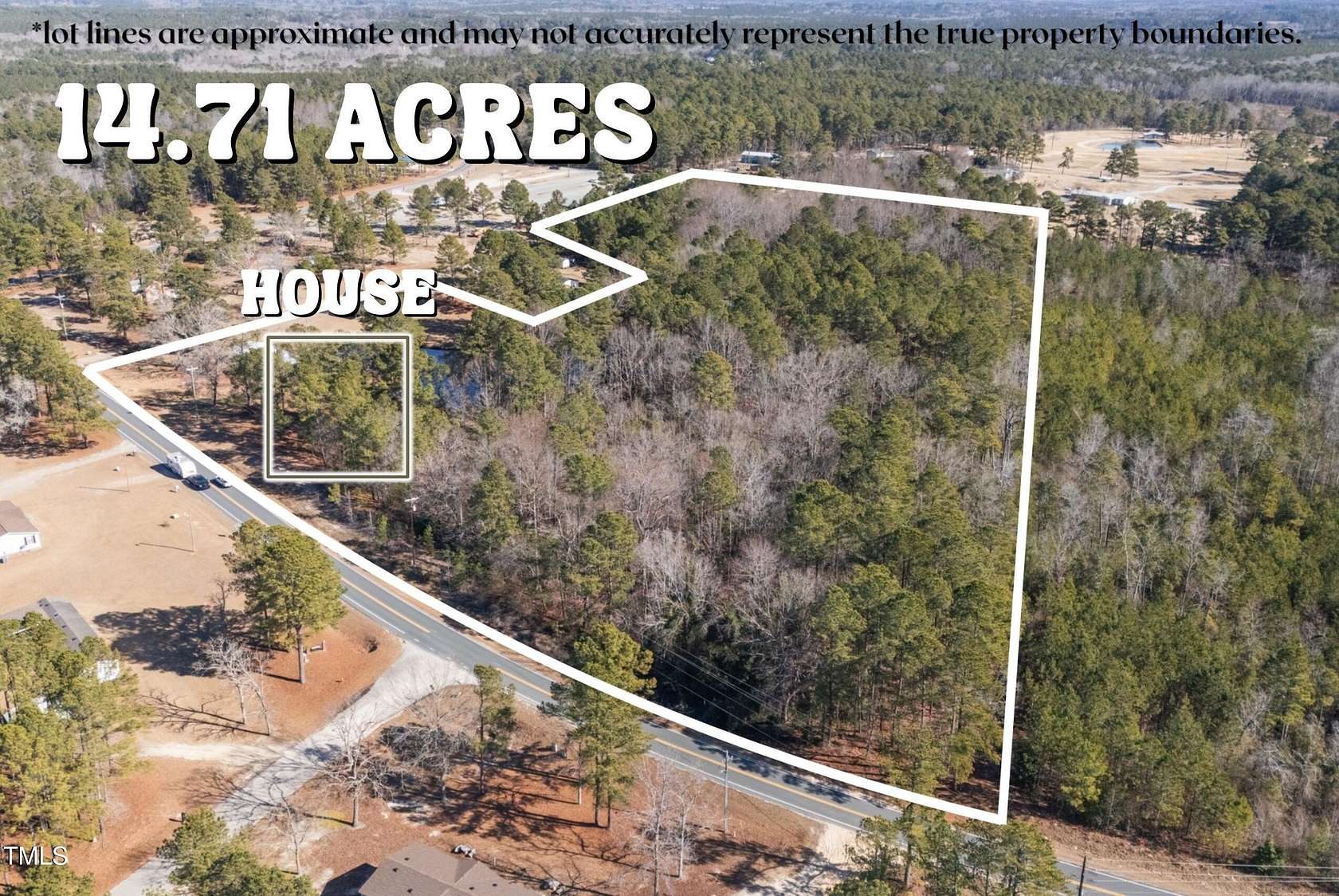 14.7 Acres of Land with Home for Sale in Cameron, North Carolina