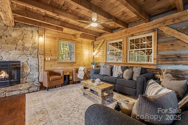 3.14 Acres of Land with Home for Sale in Leicester, North Carolina