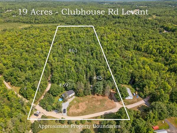 19 Acres of Land with Home for Sale in Levant, Maine