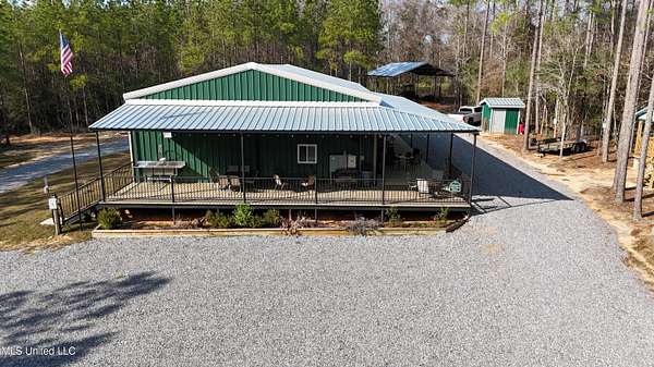 108 Acres of Recreational Land with Home for Sale in Perkinston, Mississippi