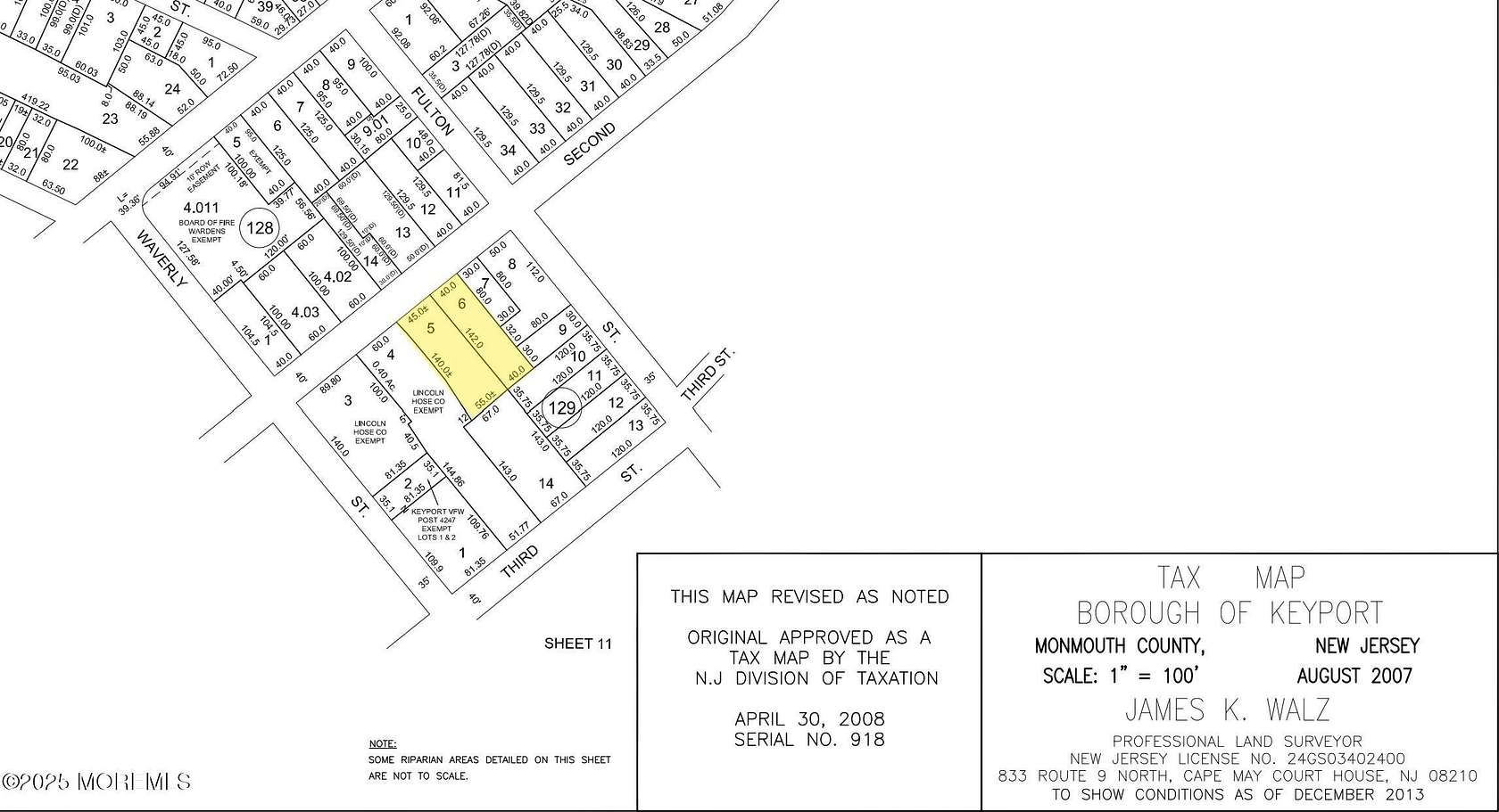 0.16 Acres of Land for Sale in Keyport, New Jersey
