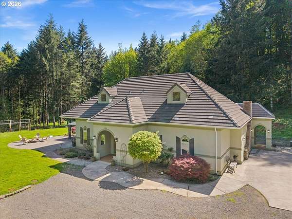 16.1 Acres of Recreational Land with Home for Sale in North Plains, Oregon