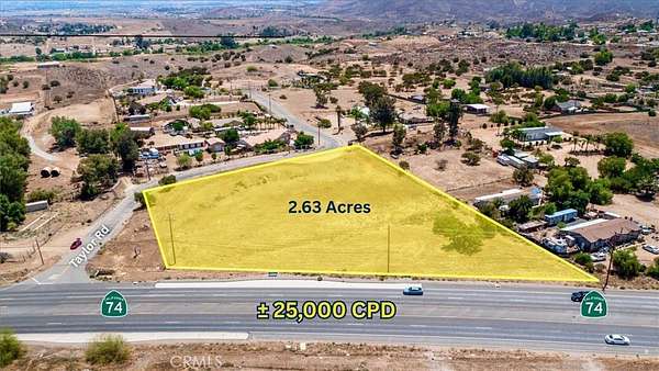 2.63 Acres of Commercial Land for Sale in Perris, California