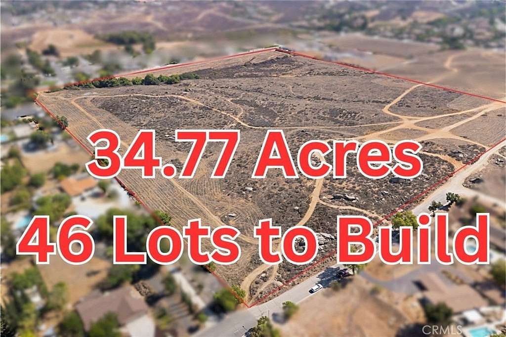 34.8 Acres of Land for Sale in Riverside, California