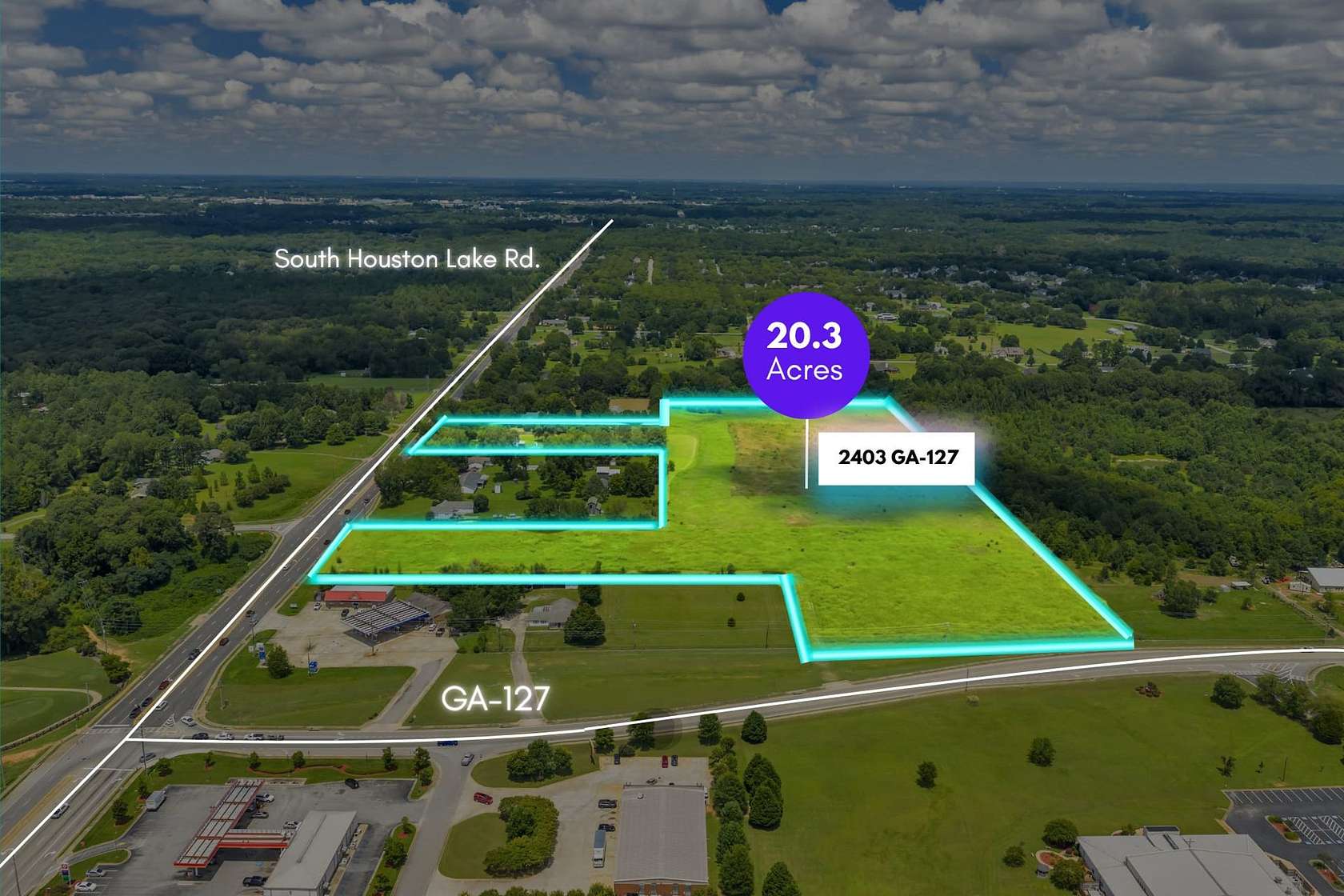 20.3 Acres of Improved Commercial Land for Sale in Perry, Georgia