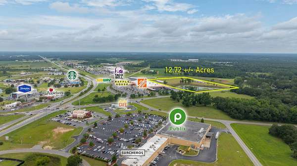 12.7 Acres of Commercial Land for Auction in Moultrie, Georgia