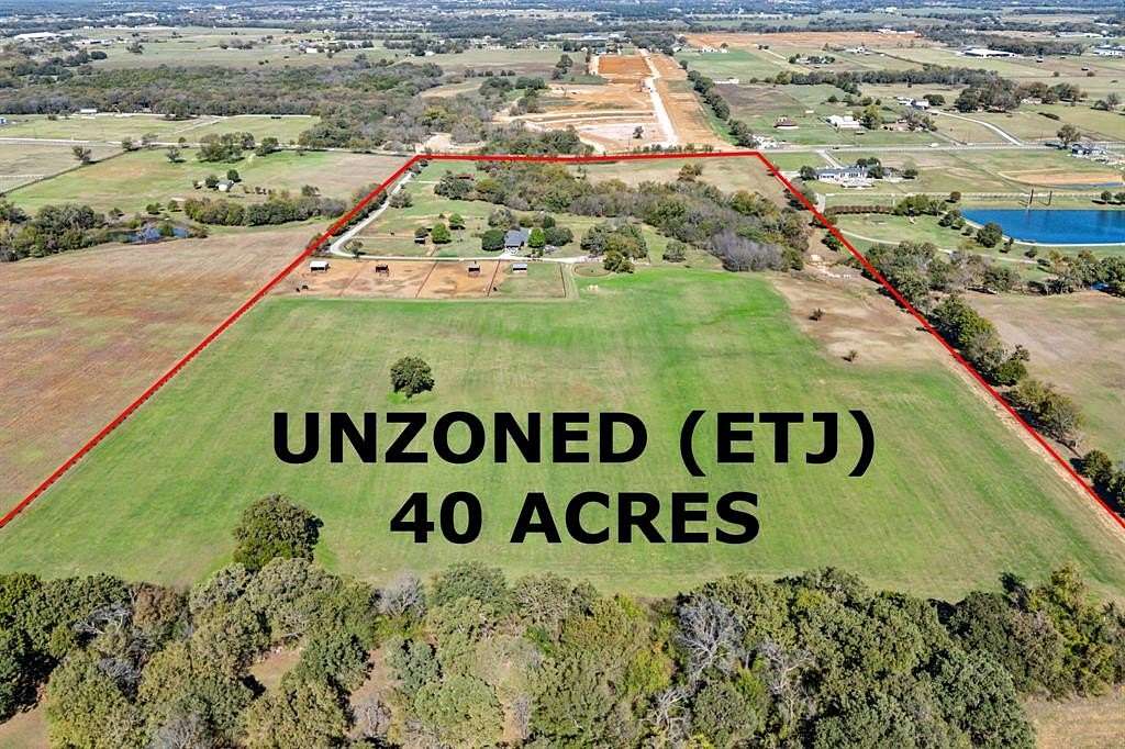 40 Acres of Recreational Land with Home for Sale in Aubrey, Texas