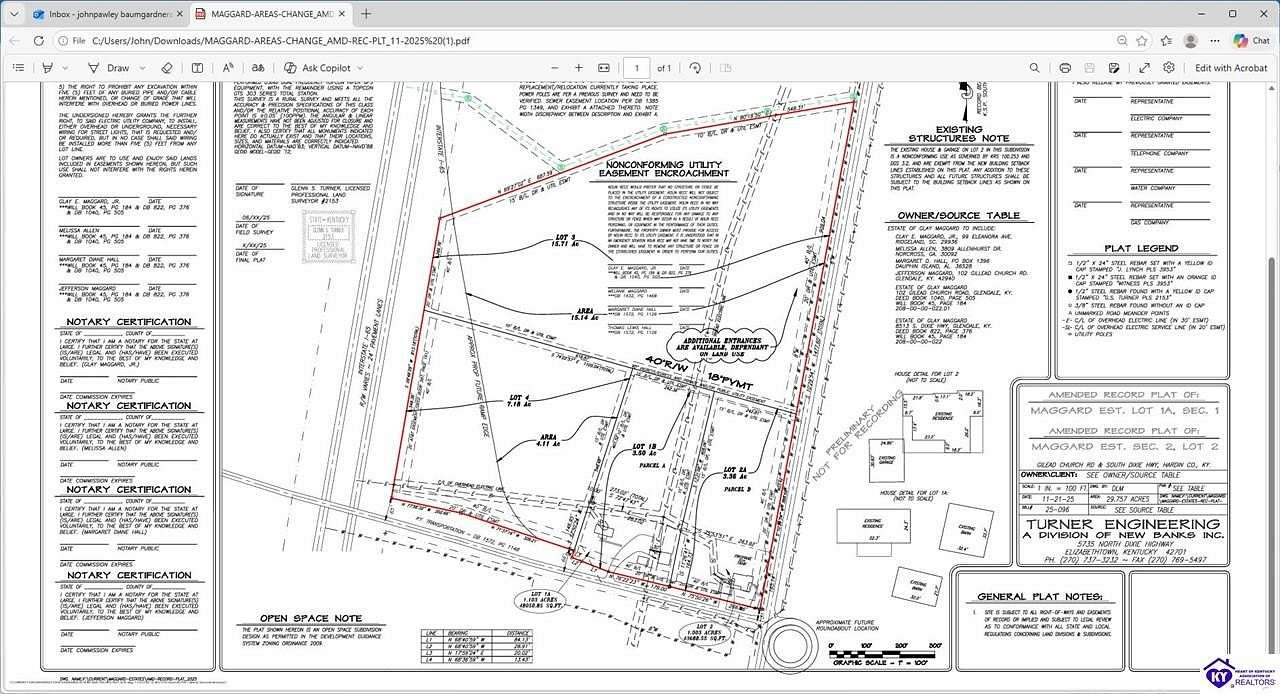 15.7 Acres of Commercial Land for Sale in Elizabethtown, Kentucky