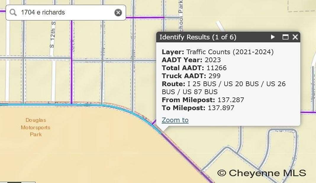 0.59 Acres of Commercial Land for Sale in Douglas, Wyoming
