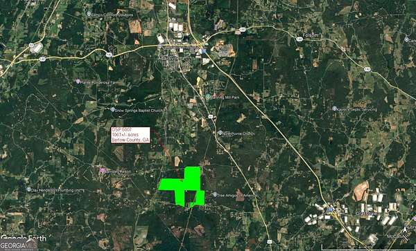 34.1 Acres of Recreational Land for Sale in Cartersville, Georgia
